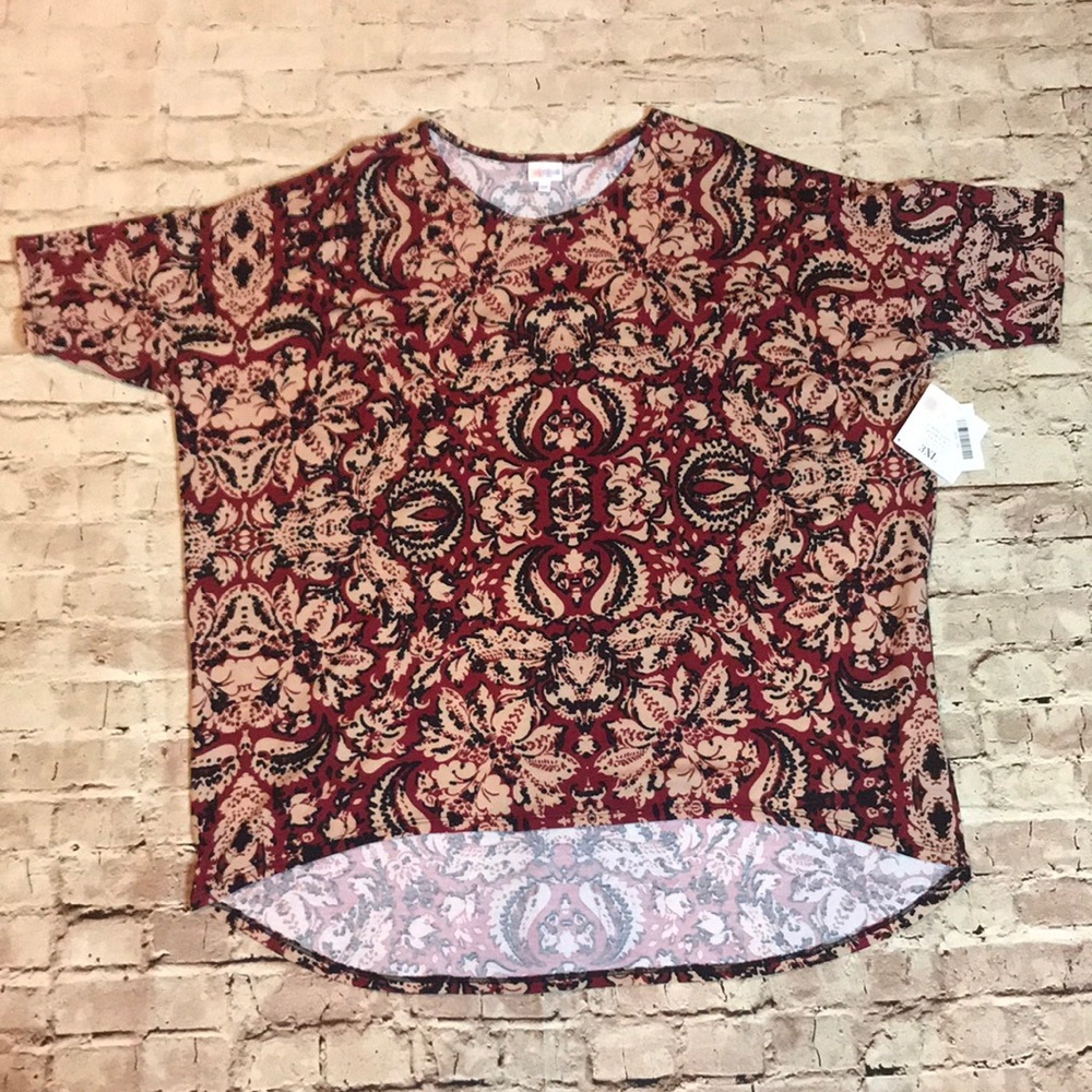 NWT LuLaRoe 3XL Irma short sleeve shirt